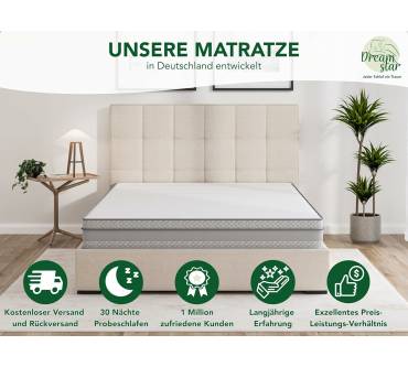 Produktbild Dreamstar Comfort Taschenfederkernmatratze