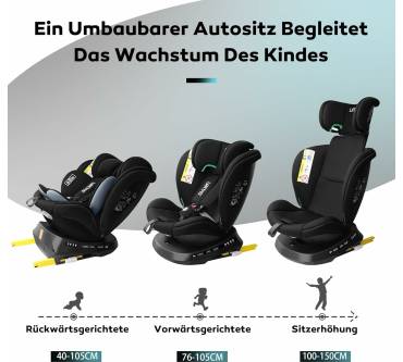 Produktbild Lettas 360° Drehbarer I-Size Kindersitz