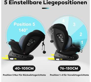 Produktbild Lettas 360° Drehbarer I-Size Kindersitz