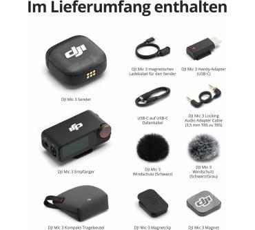 Produktbild DJI Mic 3 (1 Sender + 1 Empfänger)