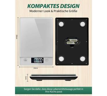 Produktbild Letron K1211H-S (Küchenwaage Digital 10 kg)