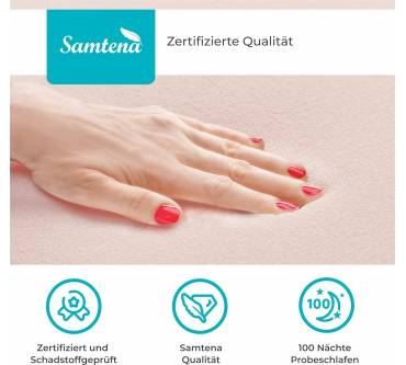 Produktbild Samtena Gelschaum Matratzen Topper „Pure“