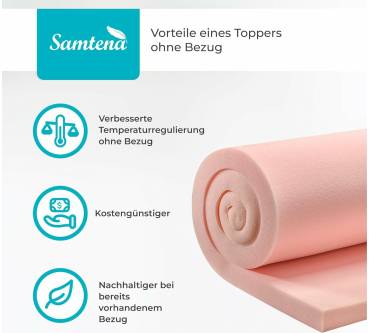 Produktbild Samtena Gelschaum Matratzen Topper „Pure“