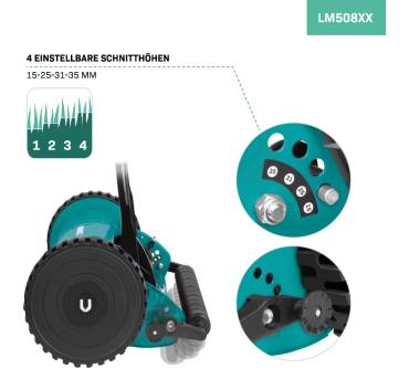 Produktbild VONROC LM508XX Handrasenmäher 40 cm