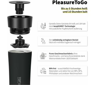 Produktbild 720° DGREE PleasureToGo 2.0 Thermo-Kaffeebecher 0,46l