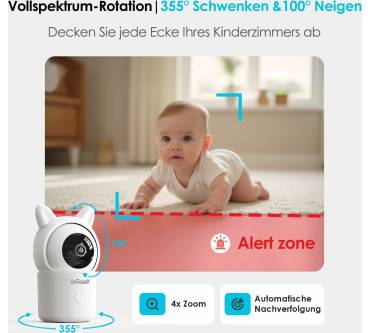 Produktbild ieGeek Baby 7 Babyphone