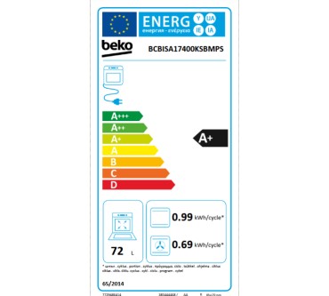 Produktbild Beko BCBISA17400KSBMPS