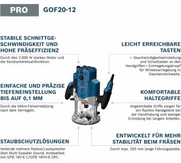 Produktbild Bosch PRO GOF 20-12