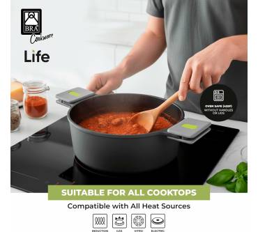 Produktbild Bra Life Hoher Kochtopf mit Glasdeckel