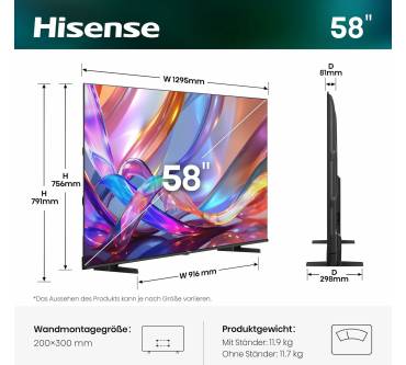 Produktbild Hisense 58E7DS