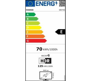 Produktbild Hisense 58E7DS