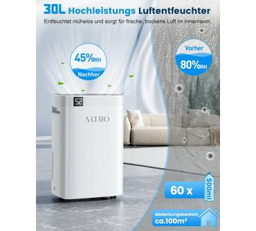 Produktbild Aribio PD10MC-30  Luftentfeuchter Elektrisch, 30L/Tag