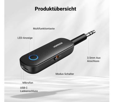 Produktbild Ugreen 2-IN-1 Aux Bluetooth Sender, Bluetooth Adapter