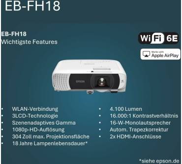Produktbild Epson EB-FH18
