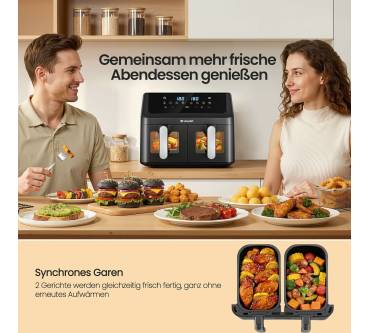Produktbild Llivekit Heißluftfritteuse 9L Dual Zone