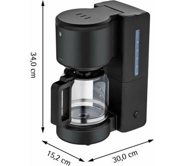 Produktbild WMF Stelio Kaffeemaschine Glas Deep Black