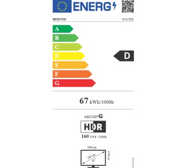 Produktbild Hisense 65A7DS