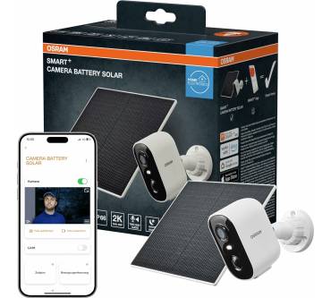 Produktbild Osram Smart+ WiFi Outdoor Kamera Battery Solar