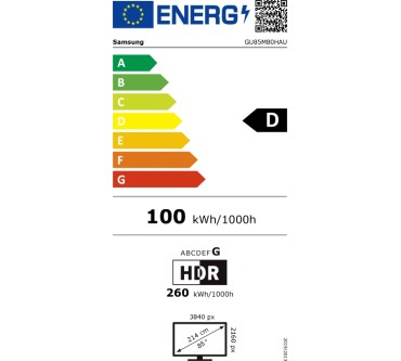Produktbild Samsung GU85M83H