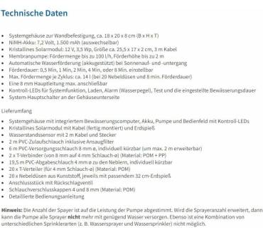 Produktbild esotec Solar Bewässerungssystem WaterSpray Professional