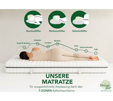 Produktbild Dreamstar Vital Silber Kaltschaummatratze