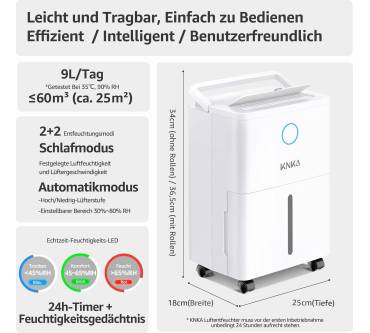 Produktbild Knka DO32 Luftentfeuchter 9l/Tag