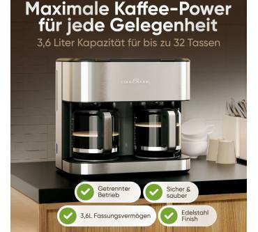Produktbild ProfiCook Doppelkaffeeautomat PC-KAD 1308