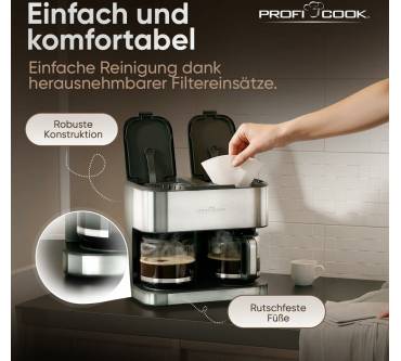 Produktbild ProfiCook Doppelkaffeeautomat PC-KAD 1308