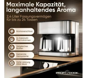 Produktbild ProfiCook Thermo–Doppelkaffeeautomat PC-KAD 1307 