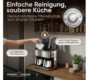 Produktbild ProfiCook Thermo–Doppelkaffeeautomat PC-KAD 1307 