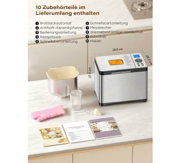 Produktbild Keepeez MBF-016 Brotbackautomat 19-in-1