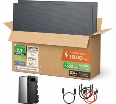 Produktbild Solarway Balkonkraftwerk 1000W/800W mit 1,9 kWh Speicher EcoFlow Stream Max
