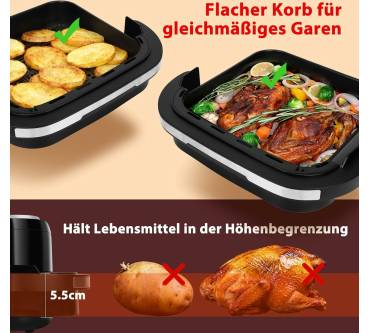 Produktbild Aigostar Heißluftfritteuse 4,2L XL