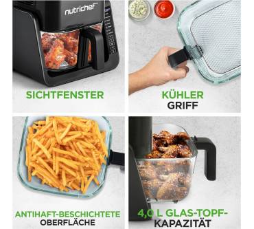 Produktbild NutriChef Heißluftfritteuse 4L