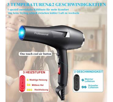 Produktbild Loevery Ionen Föhn AC Motor 2400W Haartrockner