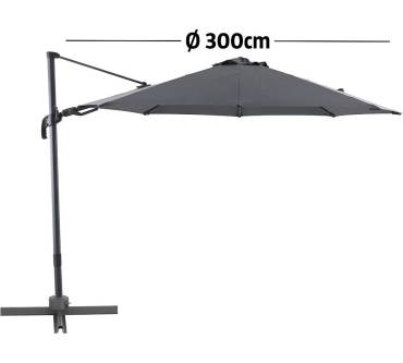 Produktbild Bauhaus Sunfun Ampelschirm rund Capri (300 cm)
