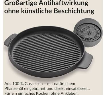 Produktbild Stur Gusseisen Grillpfanne Induktion