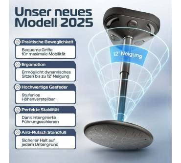 Produktbild Clouvou Nexus ergonomischer Steh-Hocker (57-82 cm)