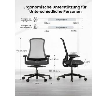 Produktbild ProtoArc Flexer Ergonomischer Bürostuhl
