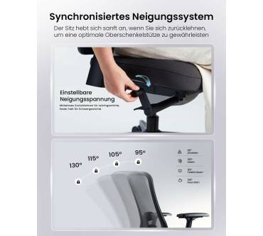Produktbild ProtoArc Flexer Pro Ergonomischer Bürostuhl