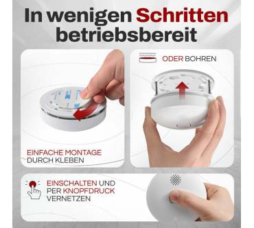 Produktbild Alpenluft Rauchmelder funkvernetzt - mit Smartphone App
