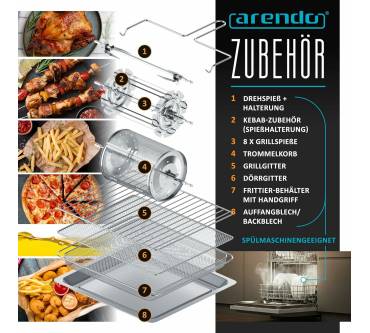 Produktbild Arendo Minibackofen 30L