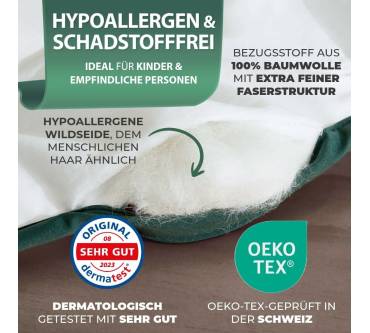 Produktbild Welldora Ganzjahresdecke aus Wildseide temperaturregulierend