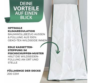 Produktbild Welldora Ganzjahresdecke aus Wildseide temperaturregulierend