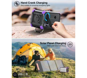 Produktbild Browey C150 – 153Wh Portable Power Station mit Handkurbel