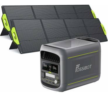 Produktbild FossiBot F1800 + 2 x 200 W Solarpanel