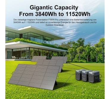 Produktbild FossiBot F3600 Pro + 1x 420 W Solarpanel