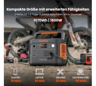 Produktbild Jackery Explorer 1000 v2 + 100 W SolarSagSaga