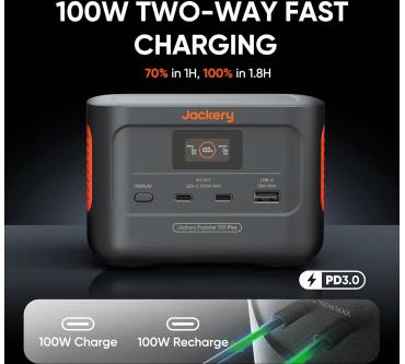 Produktbild Jackery 100 Plus + SolarSaga 40 W Mini