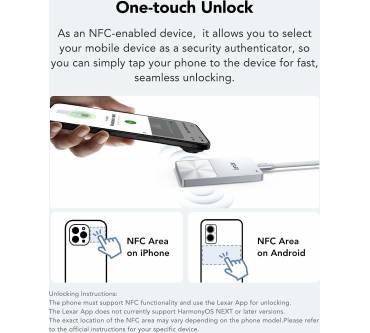 Produktbild Lexar Media TouchLock Portable SSD